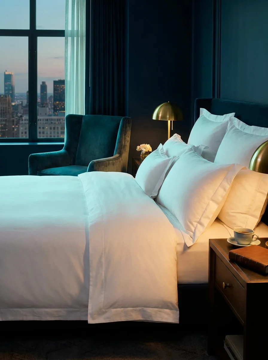 Blancos de hotel lavados y planchados por OMNICLYN